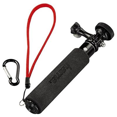 Hama Selfiestick 2-in-1, GoPro-aansluiting en ¼-inch schroefdraad (voor camera's, GoPro-ActionCams en smartphones met houder) uittrekbaar tot 47 cm, zwart