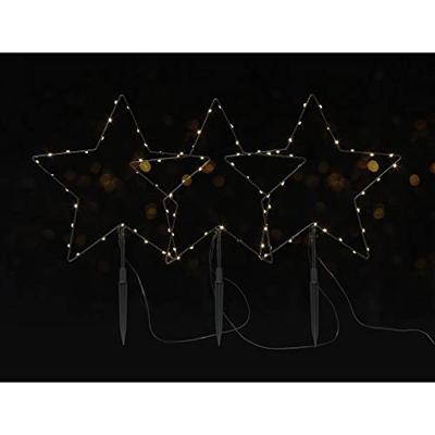 Sygonix SY-5149664 Sterren Warmwit LED Zwart Timer