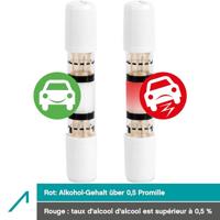 ACE Alcoholtester Wit, Blauw, Geel 0.0 tot 0.5 ‰ Met NFX keurmerk - thumbnail