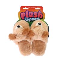 Pluche Kinderpantoffels Hond Maat 25-27 Beige - thumbnail