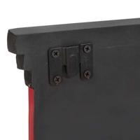 VidaXL Kapstok zwart 80 x 25 x 2 cm massief mango hout - thumbnail