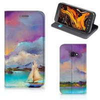 Bookcase Samsung Galaxy Xcover 4s Boat - thumbnail