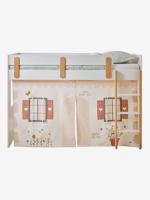 Bedtent Cottage voor een halfhoogslaper uit de EVEREST-lijn. wit, bedrukt - thumbnail