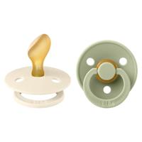 Bibs 2 Fopspeen Anatomic Duo Ivory/Sage - thumbnail