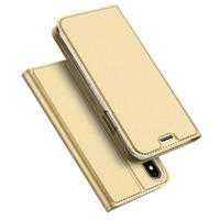 Dux Ducis pro serie slim wallet hoes iPhone X / XS goud - thumbnail