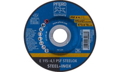 PFERD TOOLS 62011531 E 115-4,1 PSF STEELOX Afbraamschijf gebogen Diameter 115 mm Boordiameter 22.23 mm RVS, Staal 10 stuk(s)