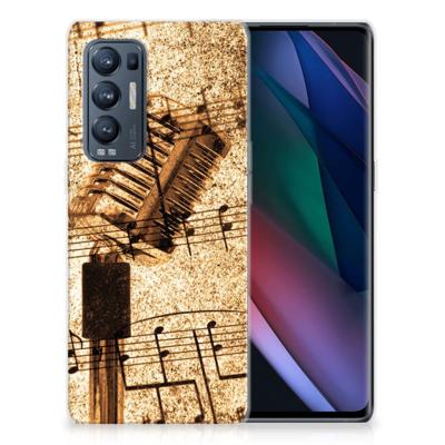 OPPO Find X3 Neo | Siliconen hoesje | met foto Bladmuziek