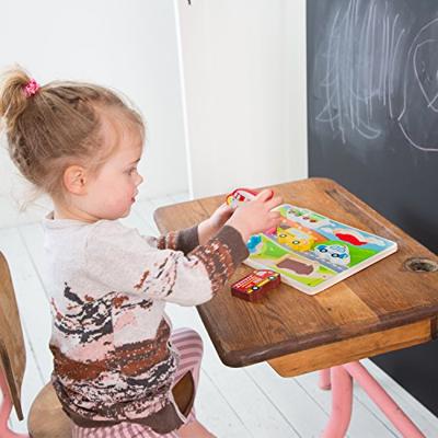 New Classic Toys vormenpuzzel Chunky Farm junior hout 9 stukjes New Classic Toys vormenpuzzel Chunky Farm junior hout 9 stukjes