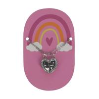 Best Friends Forever Ketting Zilverkleur Hart - thumbnail