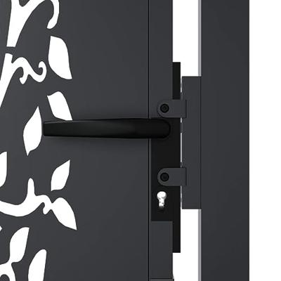 VidaXL Poort 105x180 cm met boomontwerp staal antracietkleurig