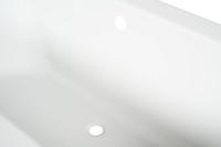 Saqu Bindo inbouwbad 2-persoons 180x80cm glans wit acryl - thumbnail