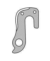Union derailleurhanger GH 165 59,2 mm zilver - thumbnail