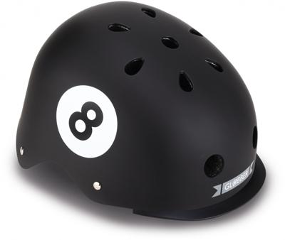 Globber helm elite lights black 8 ball