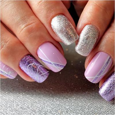 Claresa uv/led gellak 5ml full glitter 6 purple