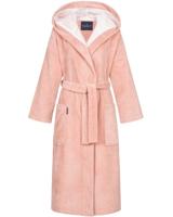 Morgenstern Morgenstern damesbadjas met capuchon Geena 2 oudroze Maat M - thumbnail