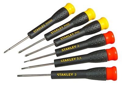 Stanley STHT0-62632 Precisieschroevendraaier 6-delig 2-3 Stanley STHT0-62632 Precisieschroevendraaier 6-delig 2-3