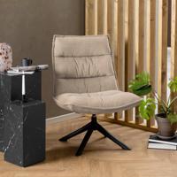 Bendt Draaifauteuil 'Ivy' Chenille, kleur Beige - thumbnail