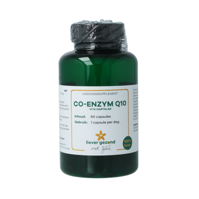 Liever Gezond Co-enzym Q10 100mg Vita hart slag 60 Softgels Liever Gezond Co-enzym Q10 100mg Vita hart slag 60 Softgels