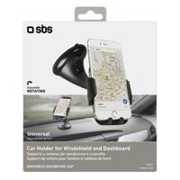 sbs mobile TE0UCH1AW Telefoonhouder voor in de auto 360° draaibaar 55 - 85 mm Bevestigingswijze (auto): Zuignap - thumbnail