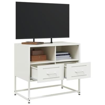 Tv-meubel 68x39x60,5 cm staal wit