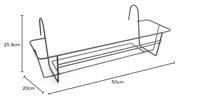 Elho green basics balcony rack 50 antraciet - thumbnail