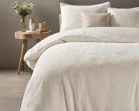 RoyalTextile - Teddy Fur Dekbedovertrek - Beige - 200 x 220 - thumbnail