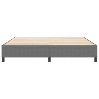 Boxspring bed Lichtgrijs 200 x 200 cm Katoenen stof