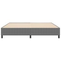 Boxspring bed Lichtgrijs 200 x 200 cm Katoenen stof - thumbnail
