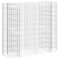 VidaXL Gabion plantenbak verhoogd 120x50x100 cm gegalvaniseerd ijzer - thumbnail