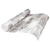 VidaXL Vliesbehang 3d baksteenpatroon 10x0,53 m grijs - thumbnail