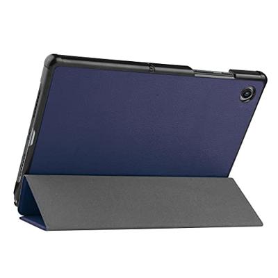 3-Vouw sleepcover hoes - Samsung Galaxy Tab A8 (2021) - Donkerblauw 3-Vouw sleepcover hoes - Samsung Galaxy Tab A8 (2021) - Donkerblauw