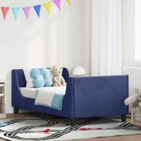 Bedframe voor kinderen met hoofdbord Politieblauw 80 x 160 cm - thumbnail