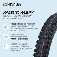 Schwalbe magic mary gravity pro 27.5x2.50 (63-584) folding evolution line soft black - thumbnail