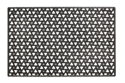 Hamat buitenmat matrix 49x75cm antraciet Hamat buitenmat matrix 49x75cm antraciet