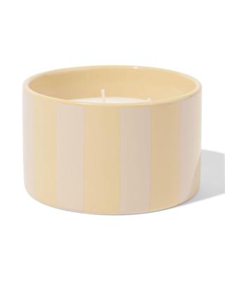 HEMA Geurkaars ⌀11x7cm keramiek sinaasappel-cederhout (naturel)