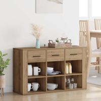 Dressoir met lade Artisan Eiken 100 x 30 x 59,5 cm Bewerkt hout - thumbnail
