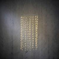 Kroonluchter zilver klassiek wit 480L IP44 adapter included en timer h100xd50 cm Luca - Luca - thumbnail