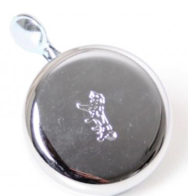 Widek bel gouden leeuw met stalen klepel chroom