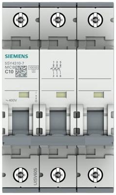 Siemens 5SY43107 5SY4310-7 Zekeringautomaat 10 A 230 V, 400 V Siemens 5SY43107 5SY4310-7 Zekeringautomaat 10 A 230 V, 400 V