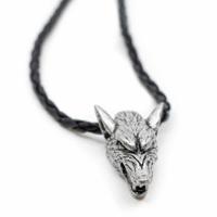 Viking Hanger Zilverkleurige Wolf - thumbnail