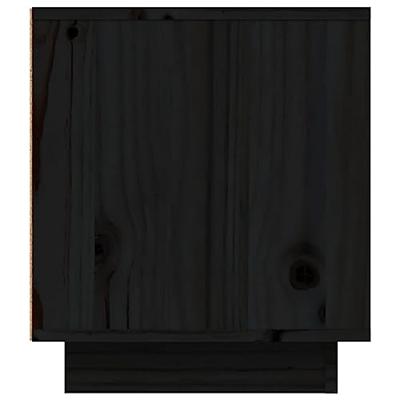 Tv-meubel 80x35x40,5 cm massief grenenhout zwart