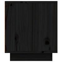 Tv-meubel 80x35x40,5 cm massief grenenhout zwart - thumbnail