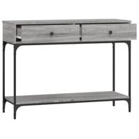 Wandtafel 100x34,5x75 cm bewerkt hout grijs sonoma eikenkleurig - thumbnail