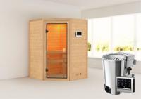 Karibu | Antonia Sauna | Biokachel 3,6 kW Externe Bediening - thumbnail