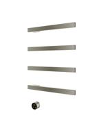 Hotbath &MORE set van 4 rails RAS50 SQUARE 50 cm met separate schakelaar en inbouw element Geborsteld Nikkel (RAS50-4GN) - thumbnail