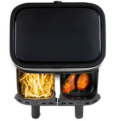 DOMO DO537FR Airfryer 8 l Oververhittingsbeveiliging, Timerfunctie, Met display, Anti-aanbaklaag Zwart - thumbnail
