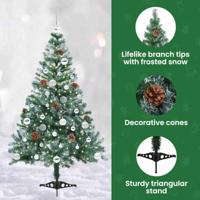 VidaXL Kunstkerstboom met 150 led groen 150 cm pvc en staal - thumbnail