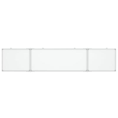 VidaXL Whiteboard magnetisch inklapbaar 200x40x1,7 cm aluminium