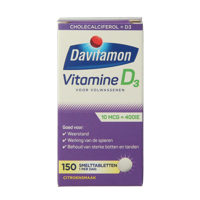Davitamon Vitamine D volwassenen smelttablet 150 Tabletten - thumbnail