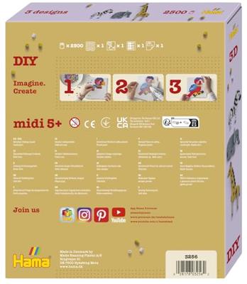 Hama Strijkkralen Midi 3D Safari 2500 Stuks